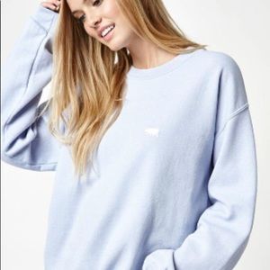 Brandy Melville Bear Erica Bear Sweatshirt Blue